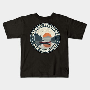 Deering Reservoir New Hampshire Sunset Kids T-Shirt